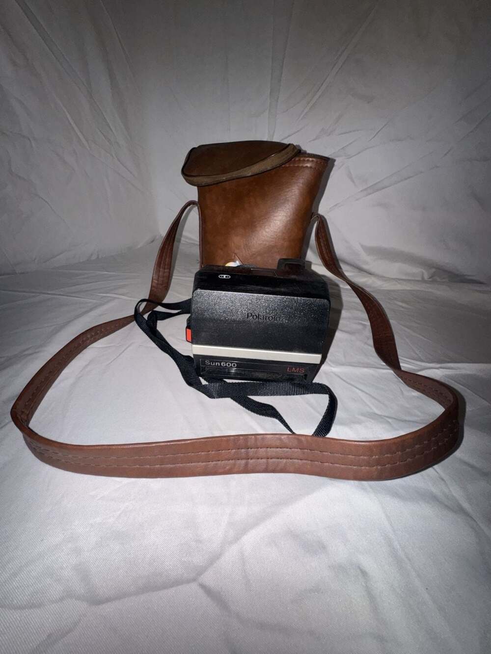 Polaroid Sun 600 LMS Instant Film Camera With Case And Strap